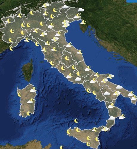 Meteo Italia previsioni del tempo domani venerdì 31 maggio 2019 ore 24 - meteoweek.com