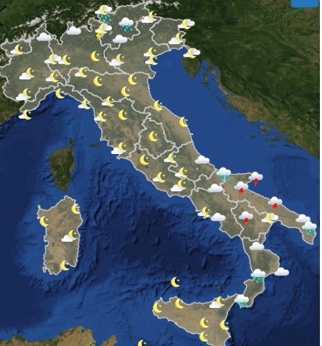 Meteo italia domani giovedì 16 maggio 2019 12-18 - meteoweek.com