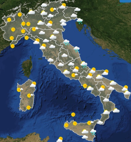 Previsioni meteo maggio 2019