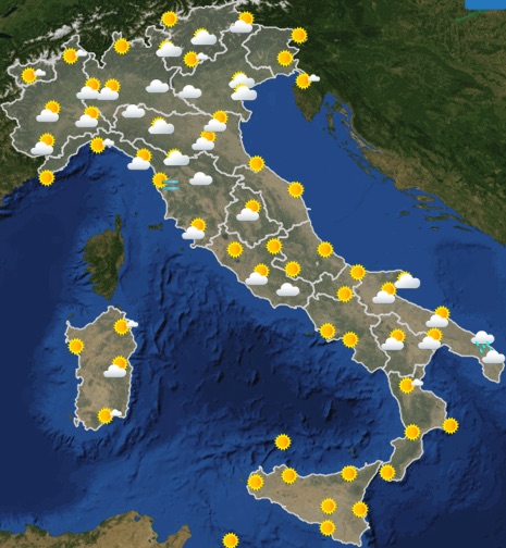 Meteo Italia previsioni del tempo martedì 4 giugno 2019 ore 00 - meteoweek.com