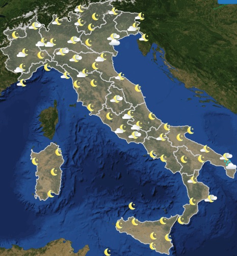 Meteo Italia previsioni del tempo martedì 4 giugno 2019 ore 12 - meteoweek.com