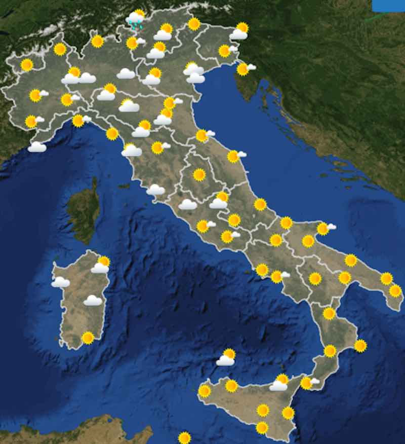 Meteo Italia weekend previsioni del tempo sabato e domenica 13 e 14 luglio - meteoweek.com