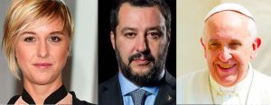 Nadia Toffa - Matteo Salvini - Papa Francesco - meteoweek.com