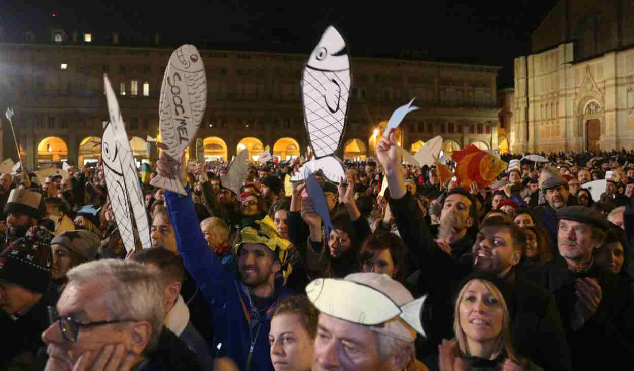 il Movimento delle Sardine invadono Firenze