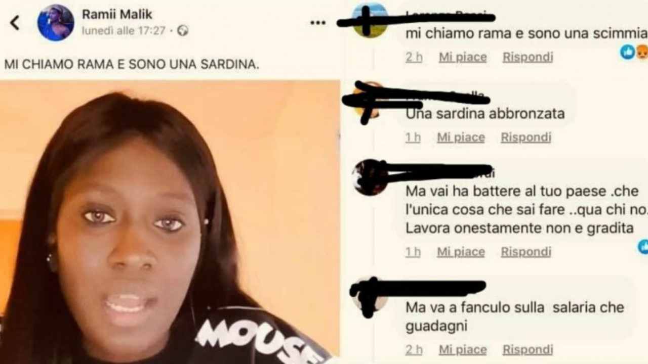 donna sardina offesa su facebook