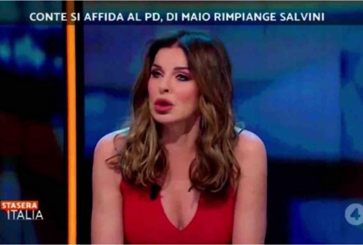 Alba Parietti a Stasera Italia