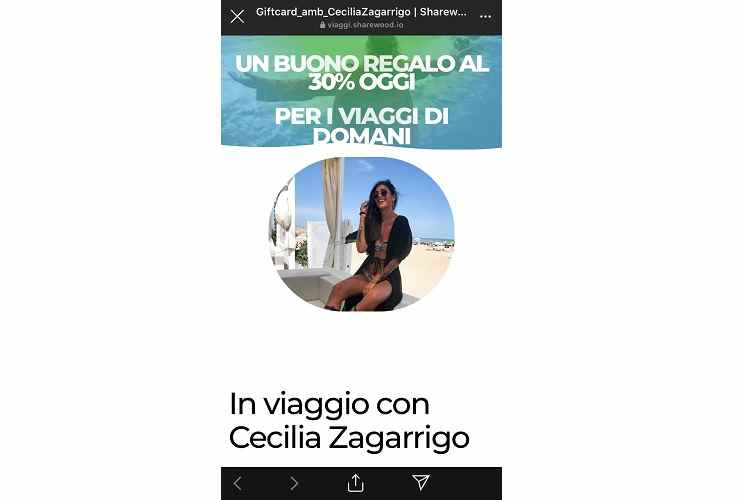 Cecilia Zagarrigo scappa dal pubblico