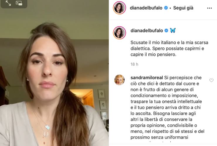 Diana Del Bufalo su Instagram - meteoweek