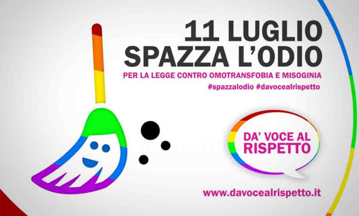 Flashmob hashtag spazzalodio iniziativa