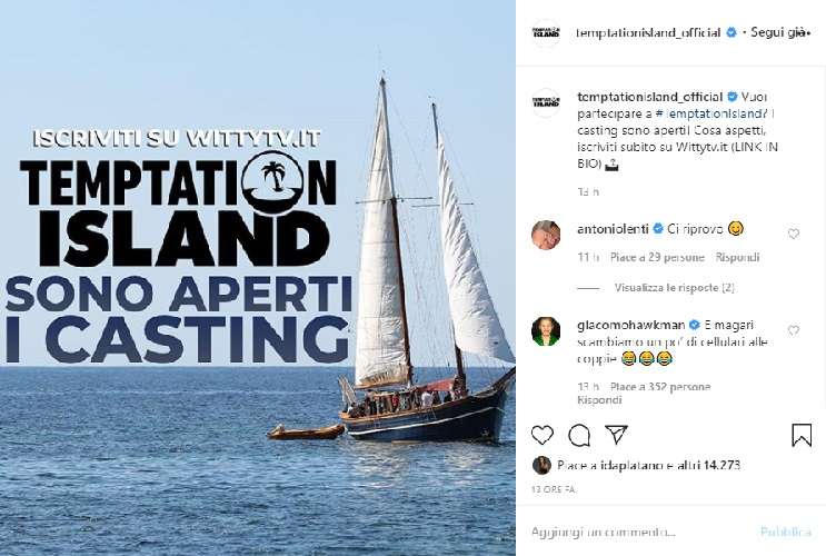 Temptation Island esclude i Vip