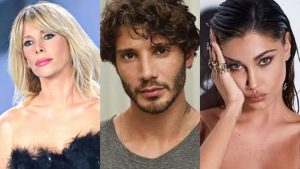 Alessia Marcuzzi, Stefano De Martino e Belen Rodriguez meteoweek.com