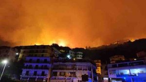 Incendio a Palermo