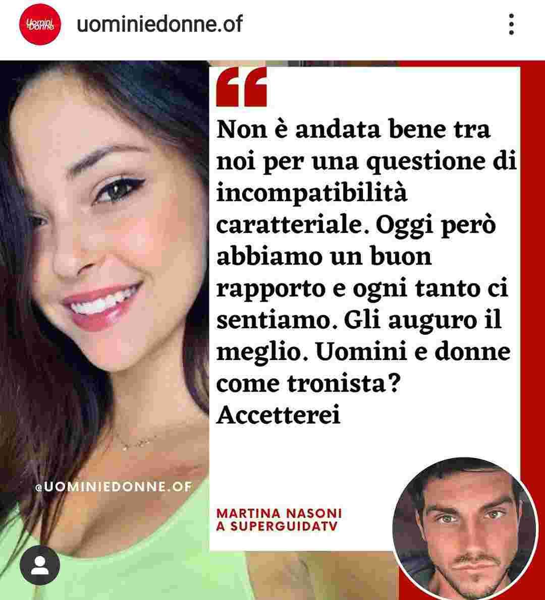 Martina Nasoni e Daniele Dal Moro - Fonte Instagram