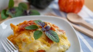 Lasagne con zucca e speck