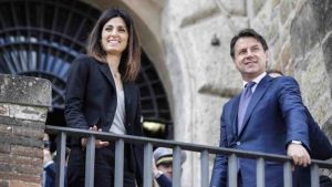 virginia raggi e giuseppe conte - meteoweek.com