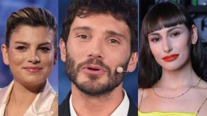 Emma Marrone, Stefano De Martino e Giulia Pauselli