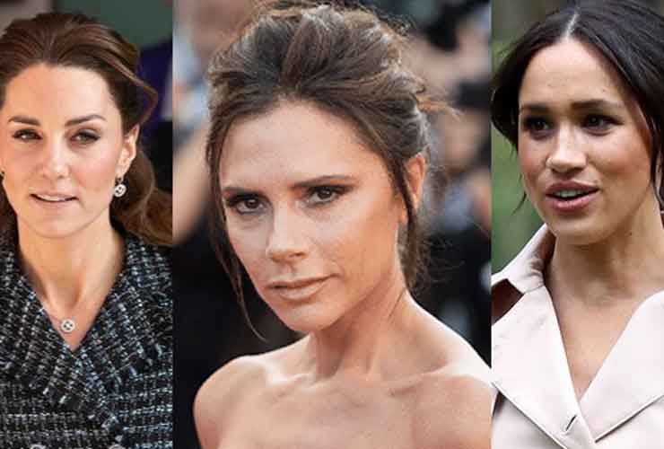 Victoria Beckham, Kate Middleton e Meghan Markle