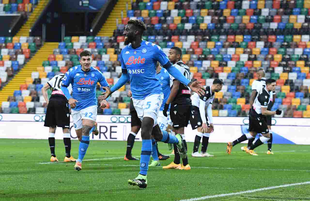 L'esultanza di Bakayoko contro l'Udinese. Getty Images