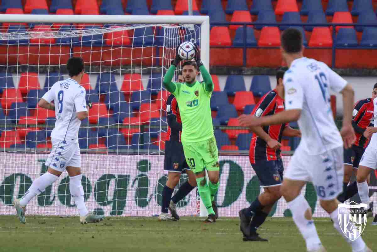 Wladimiro Falcone in campo contro l'Empoli