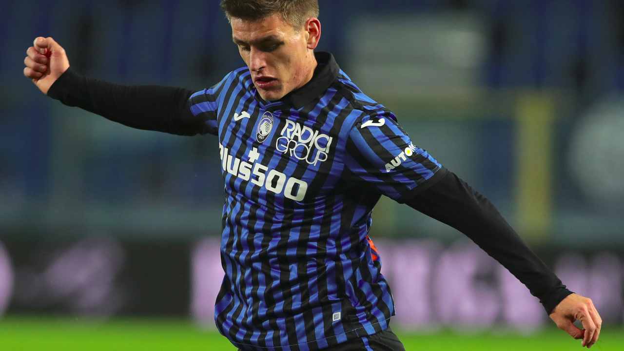 Atalanta, Joakim Maehle all'esordio in campo nella partita con il Parma, 6 gennaio 2021 (foto dia Emilio Andreoli/Getty Images)