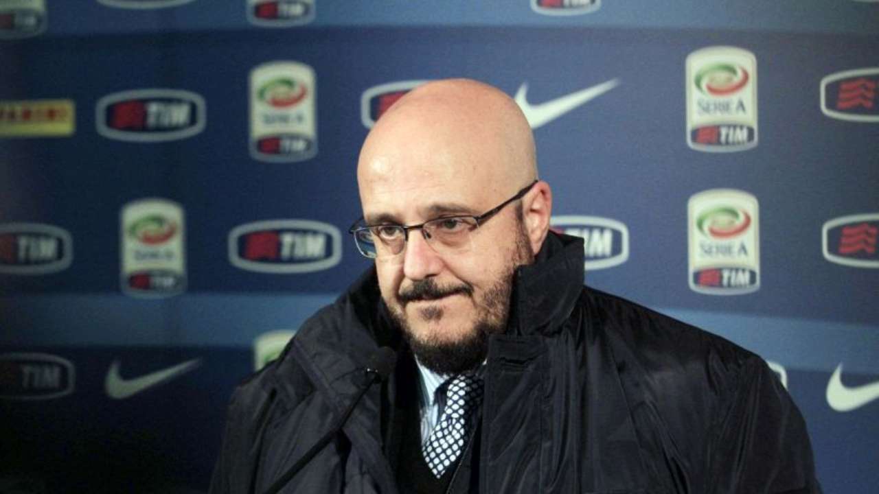 Udinese, il responsabile dell'area tecnica dei bianconeri Pierpaolo Marino risponde ai giornalisti (foto © Udinese Calcio)