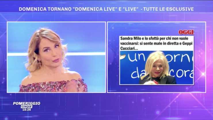 Barbara D'Urso e Sandra Milo - meteoweek