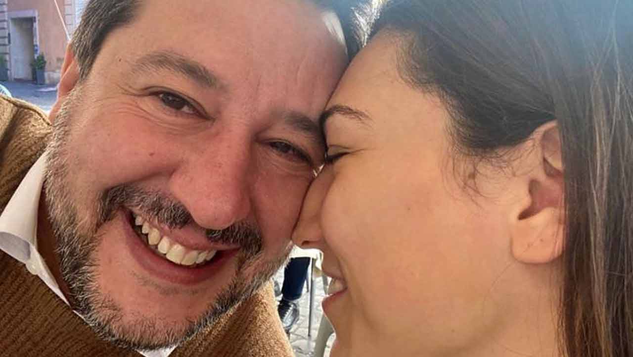 Matteo Salvini e Francesca Verdini