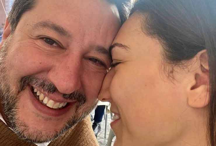 Matteo Salvini e Francesca Verdini