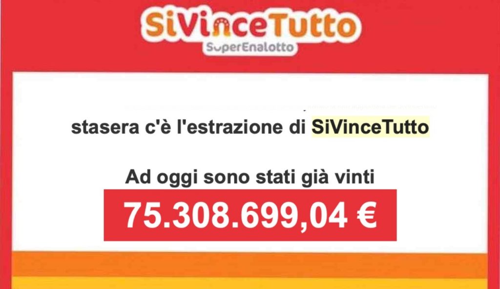 Estrazione SiVinceTutto 14 aprile : numeri vincenti