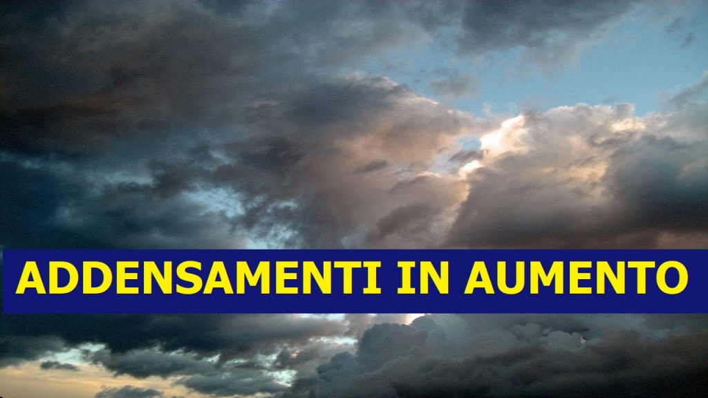 Previsioni Meteo OGGI venerdì 21 | addensamenti in aumento