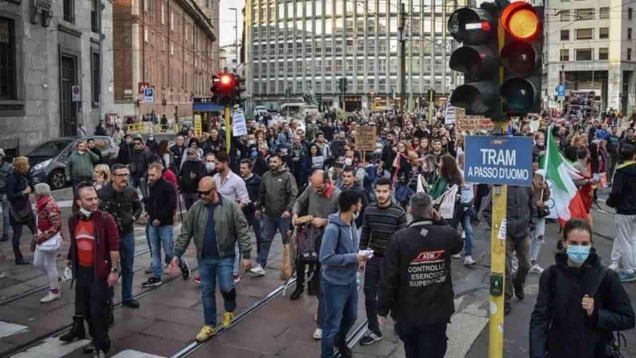 Corteo No Green Pass a Milano - meteoweek.com