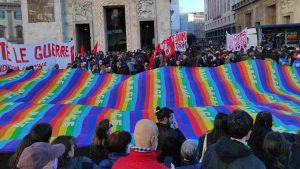 Manifestazione per la pace a Milano