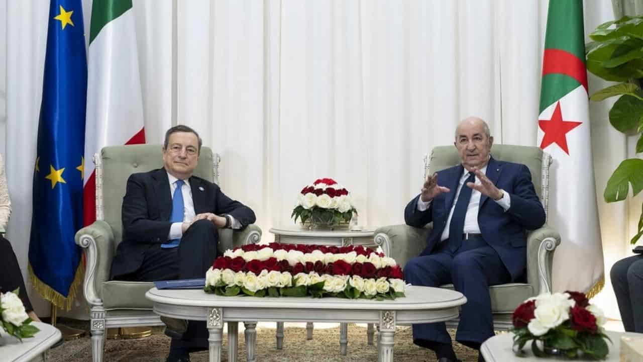 Draghi vola ad Algeri, firmato l'accordo di cooperazione Italia-Algeria su energia e gas - meteoweek 20220411