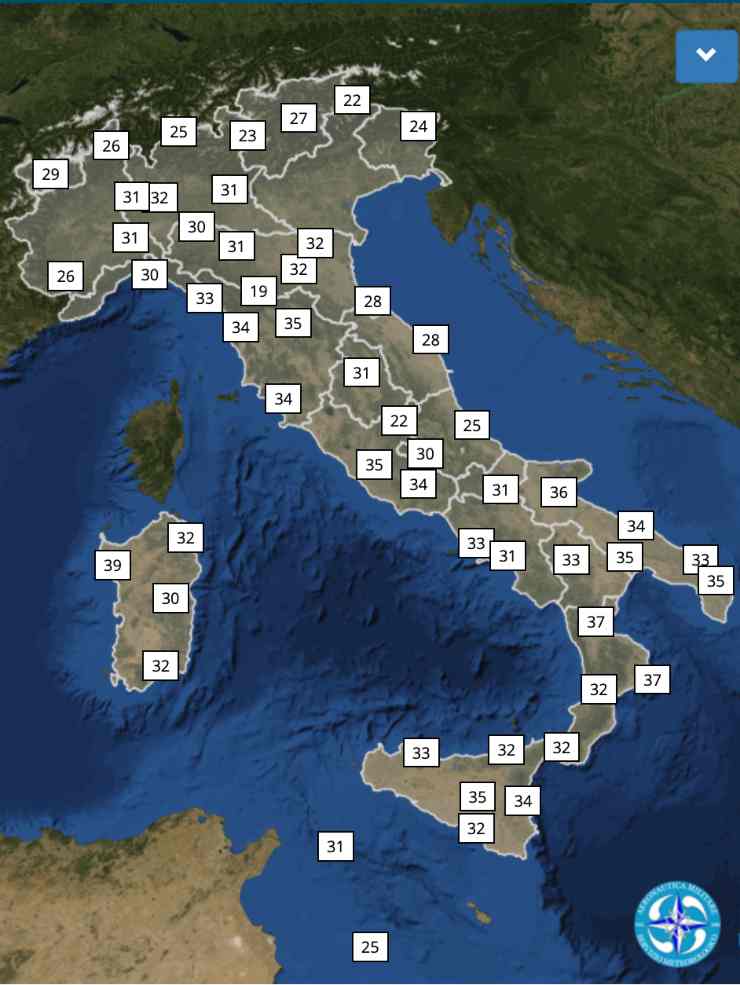 Previsioni Temperature