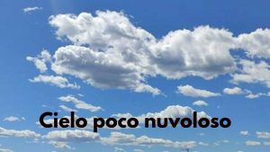 Cielo poco nuvoloso