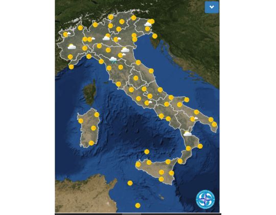 Meteo OGGI lunedì 25 luglio