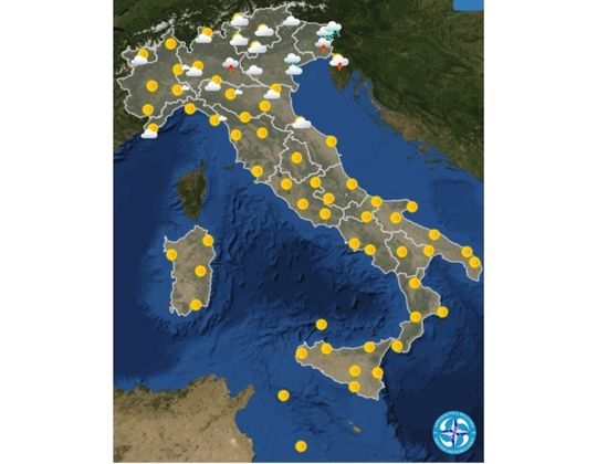 Meteo OGGI martedì 5 luglio  Cielo sereno 