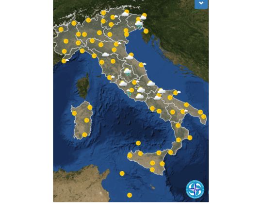 Meteo OGGI sabato 30 luglio Pressione in aumento, caldo e soleggiato