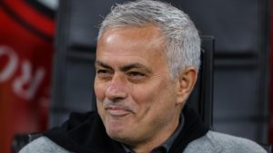 José Mourinho, allenatore della Roma (credit: DAZN)