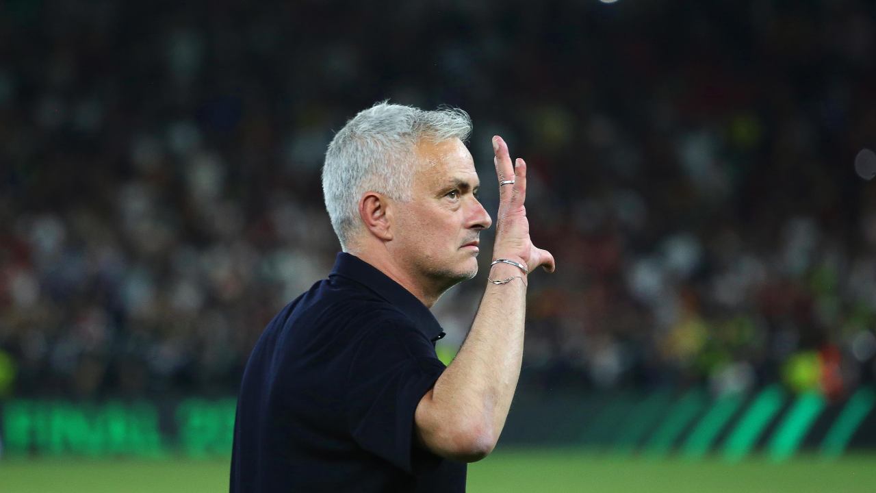 José Mourinho, allenatore della Roma (credit: Ansa)