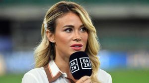 Diletta Leotta, conduttrice di DAZN (credit: Tv per tutti)