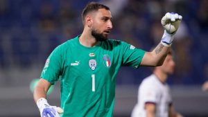 Gianluigi Donnarumma con la maglia dell'Italia [Credit: web] - 27092022 MeteoWeek.com