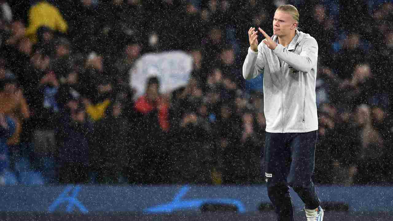 Erling Braut Haaland, attaccante del Manchester City [Credit: ANSA] - 08102022 MeteoWeek.com