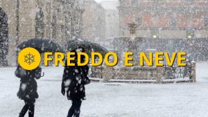 Meteo OGGI martedì 13 dicembre Pioggia, neve e aria gelida