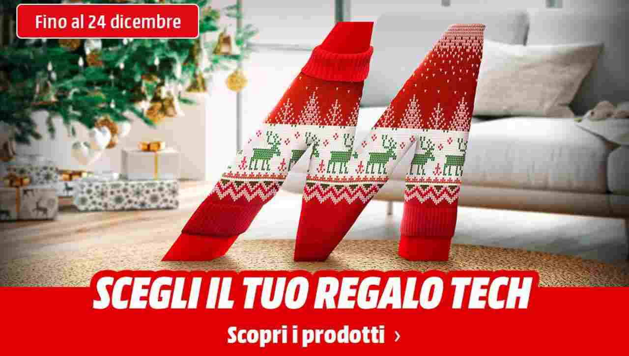 """Scegli il tuo regalo tech"" per Natale, scopri il nuovo volantino MediaWorld"