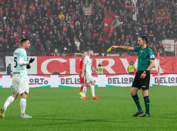 Juan Luca Sacchi, arbitro di Monza - Inter - credits: Ansa Foto. 09012023 MeteoWeek.com